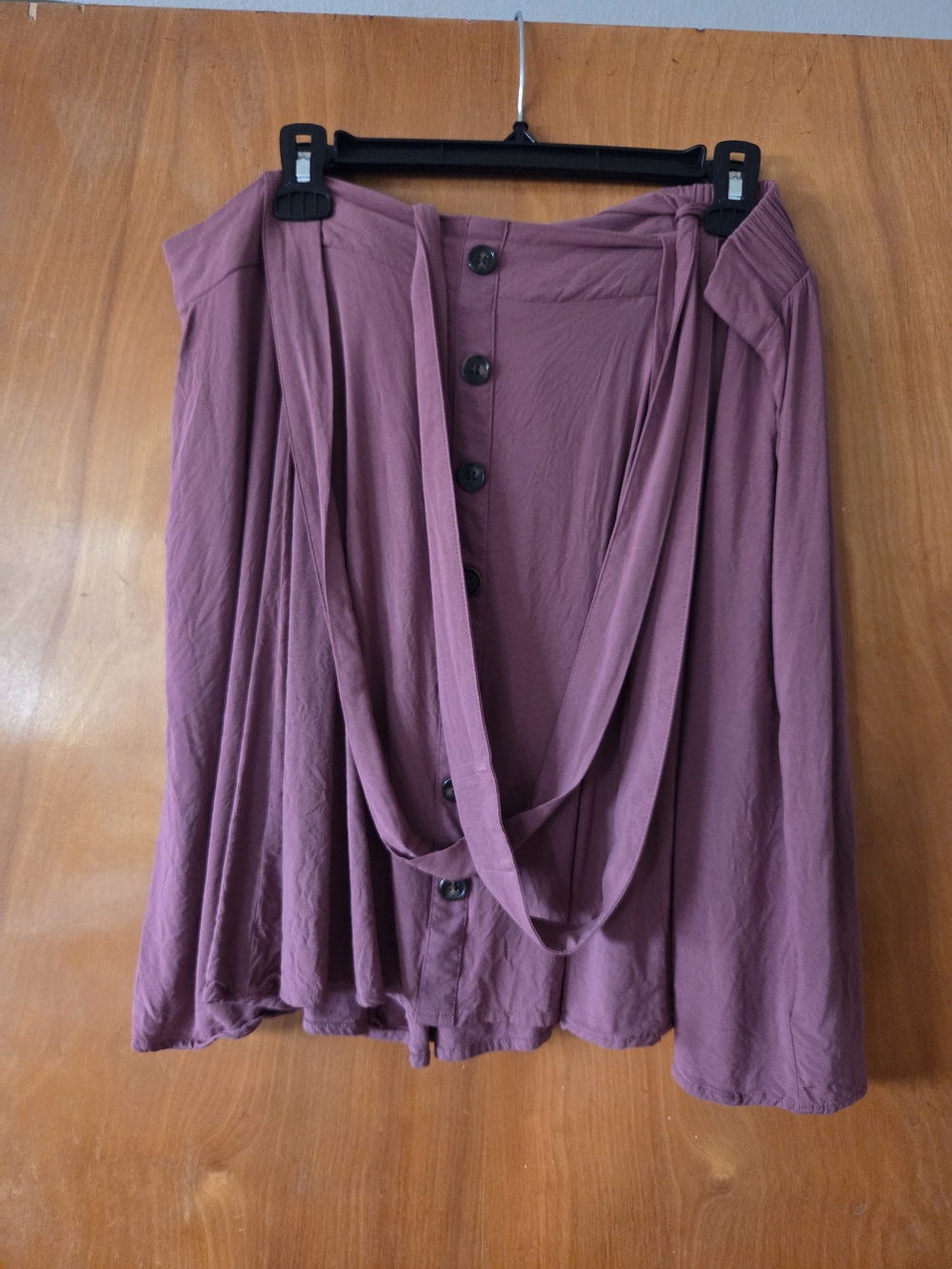 torrid Plum Button-Front Circle Skirt - Picture 2 of 6